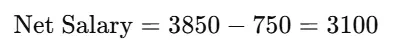 Calculating Net Salary with example