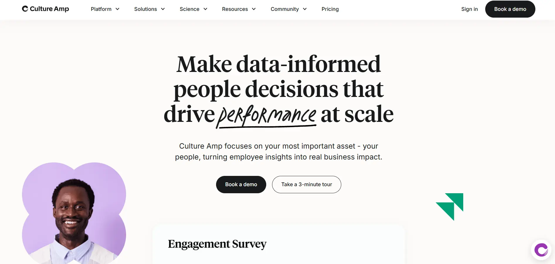 Culture Amp is a leading employee engagement and people analytics platform designed to help organizations gather, analyze, and act on employee feedback.webp