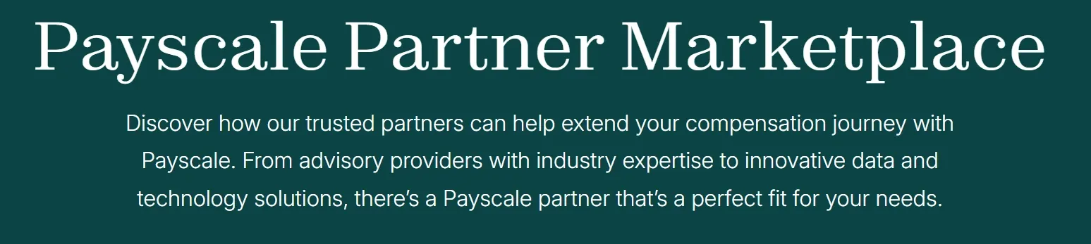 Payscale MarketPay is a cloud-based compensation platform that provides access to crowdsourced and company-sourced salary datasets.webp