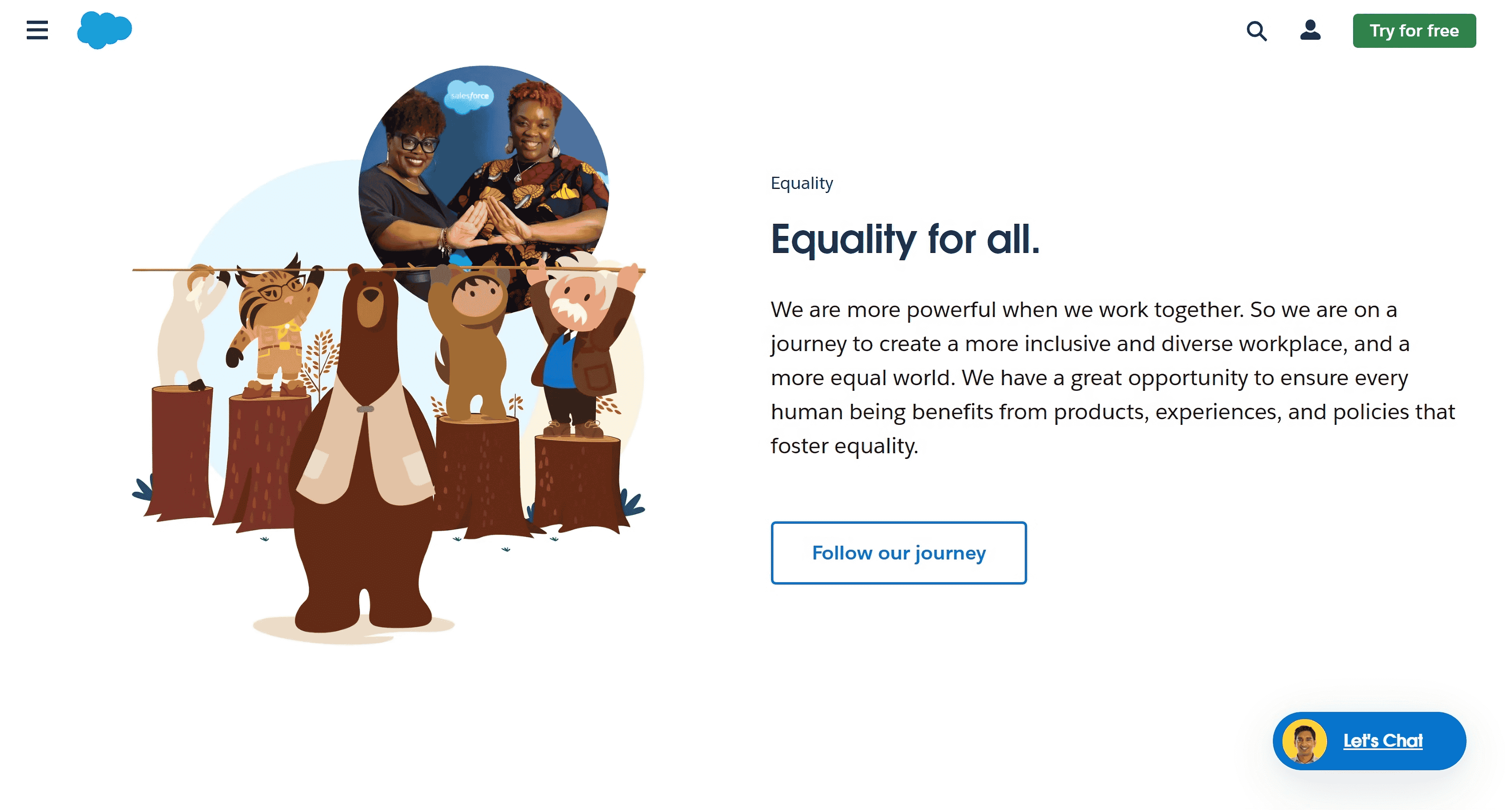 Salesforce - Equality for all