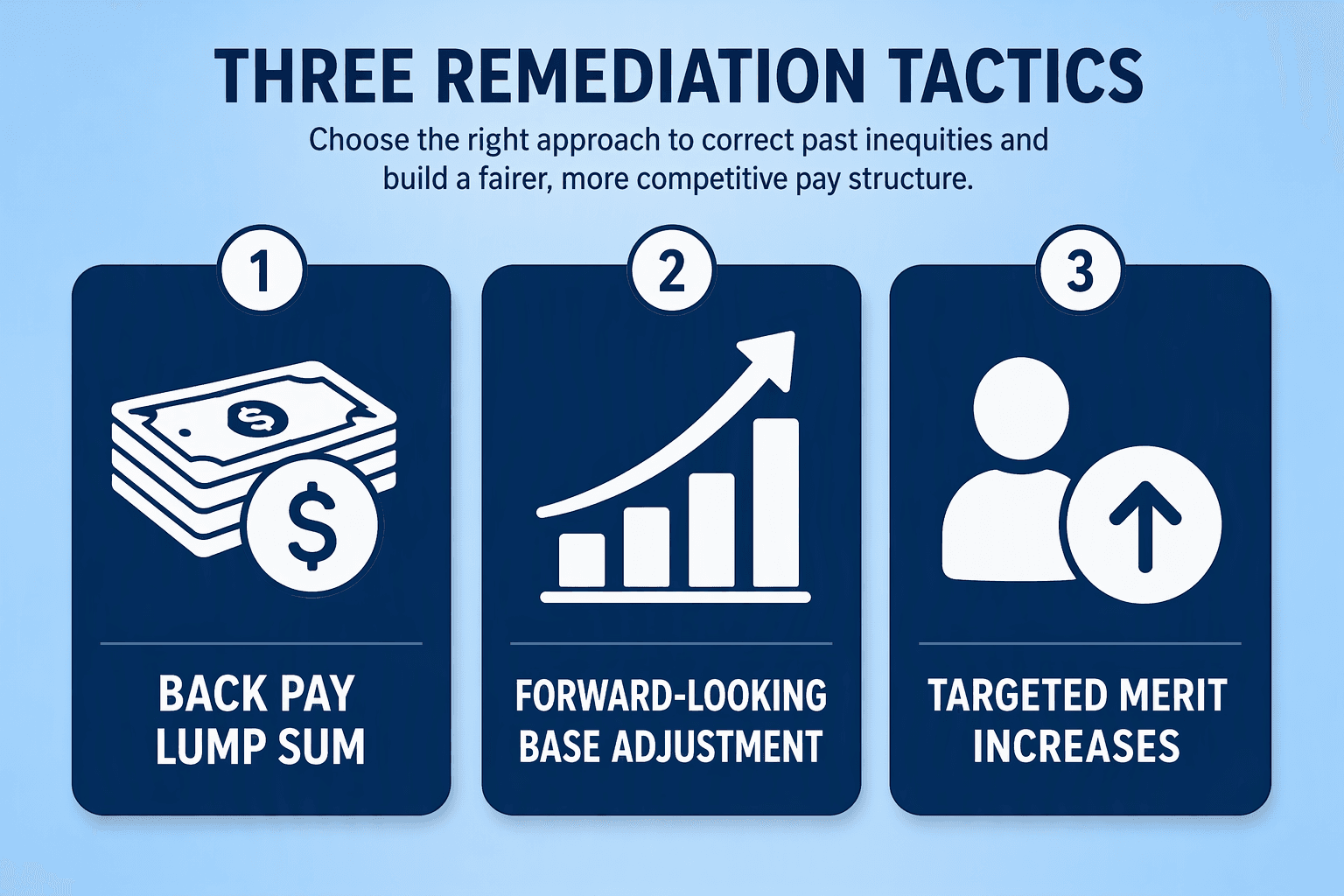 Illustration for Step 5: Remediate Disparities with a Back Pay, Merit, and Budget Allocation Framework